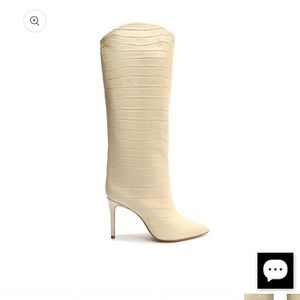 Schutz Maryana Crocodile-Embossed Leather Boot